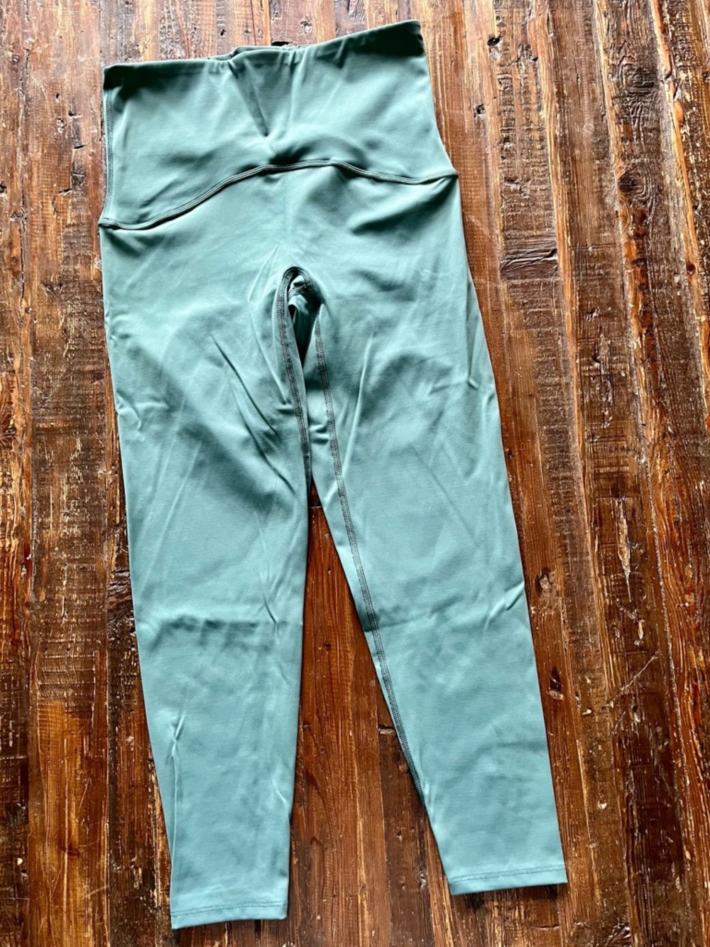 SPANX by Sara Blakely High-Waist Leggings - Sage/Teal Green Sz M NWOT